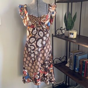 Just Cavalli multi pattern dress